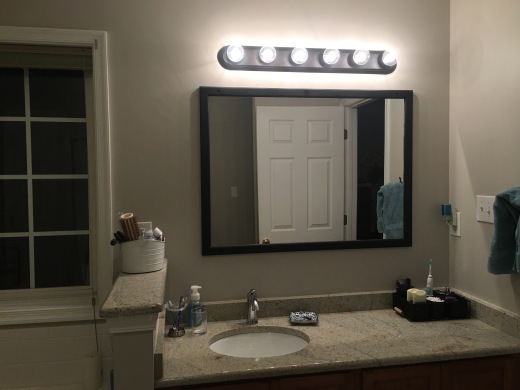Our updated vanity. I love our bathroom, now!